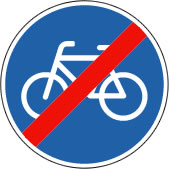end of compulsory cycle track