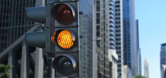 yellow traffic lights